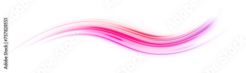 Light beam illustration, neon light strip, high speed motion background, on transparent background in PNG format. Sport car is made of polygons, lines and connected dots. Vector PNG.	
