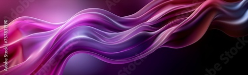 abstract purple wave banner