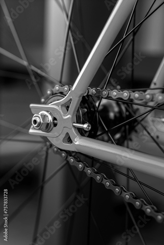 Close-up photo of a bicycle