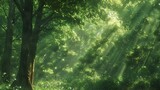 A Forest of Sunlight: A Glimpse into the World of 3D Art Generative AI
