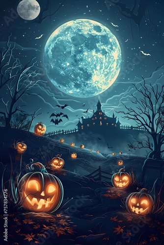 Spooky Haunted Halloween Night © Nour