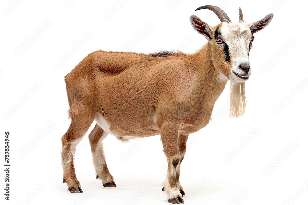 Goat isolated on white background Generative Ai Goat isolated on white background Generative Ai