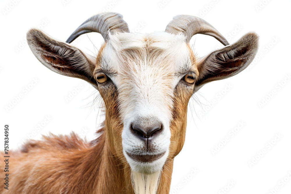 Goat isolated on white background Generative Ai Goat isolated on white background Generative Ai