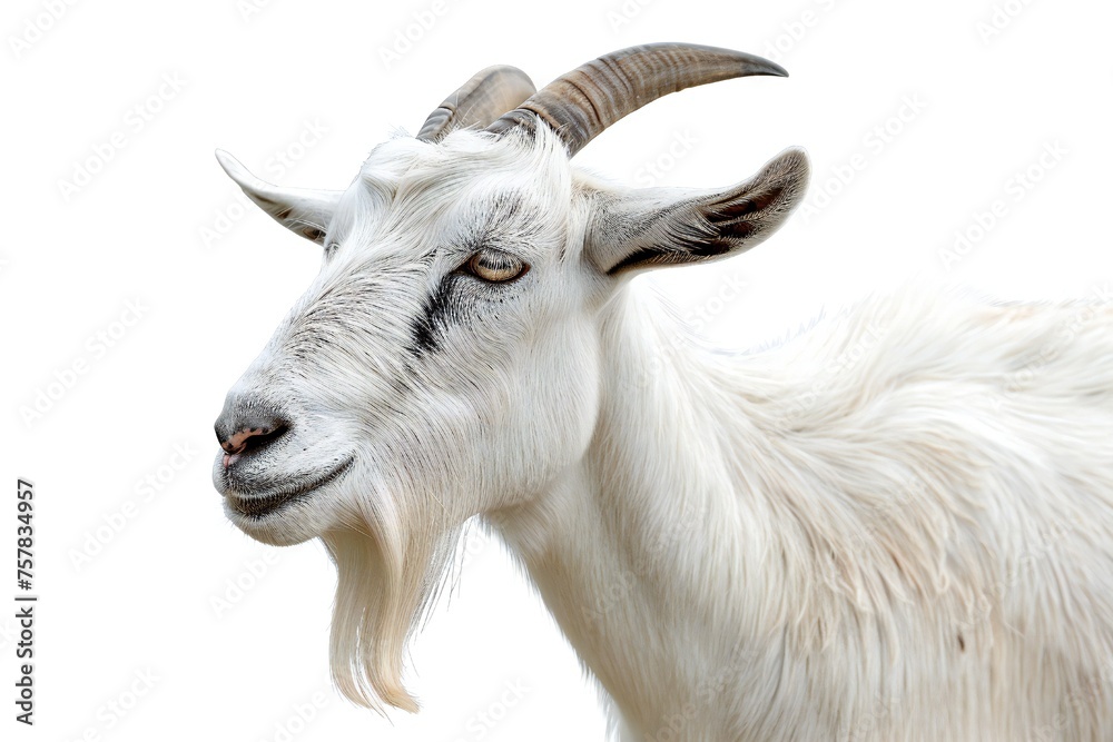 Goat isolated on white background Generative Ai Goat isolated on white background Generative Ai