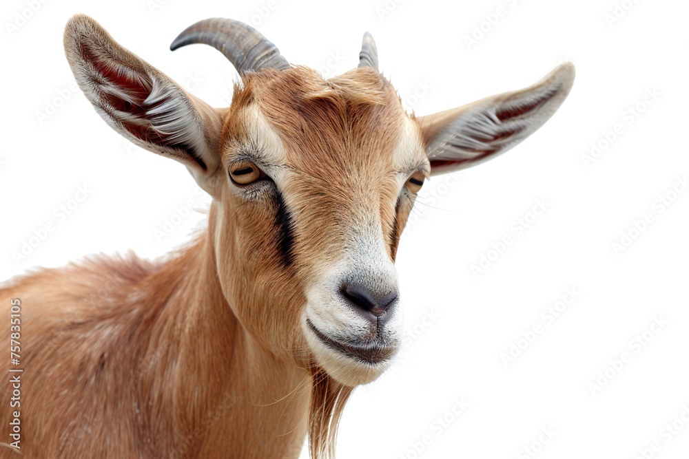 Goat isolated on white background Generative Ai Goat isolated on white background Generative Ai