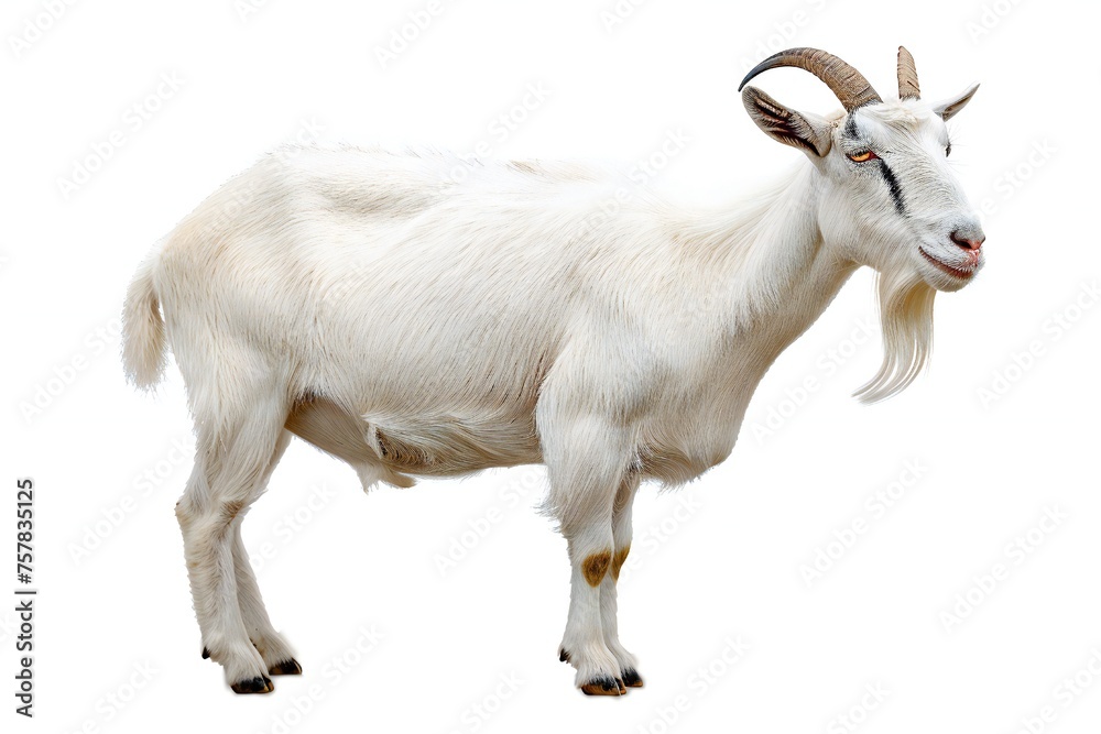 Goat isolated on white background Generative Ai Goat isolated on white background Generative Ai