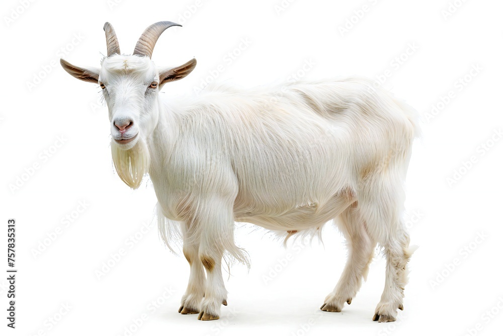 Goat isolated on white background Generative Ai Goat isolated on white background Generative Ai