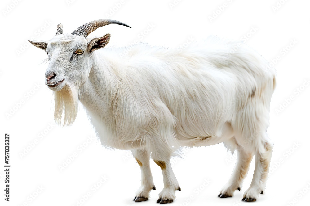 Goat isolated on white background Generative Ai Goat isolated on white background Generative Ai