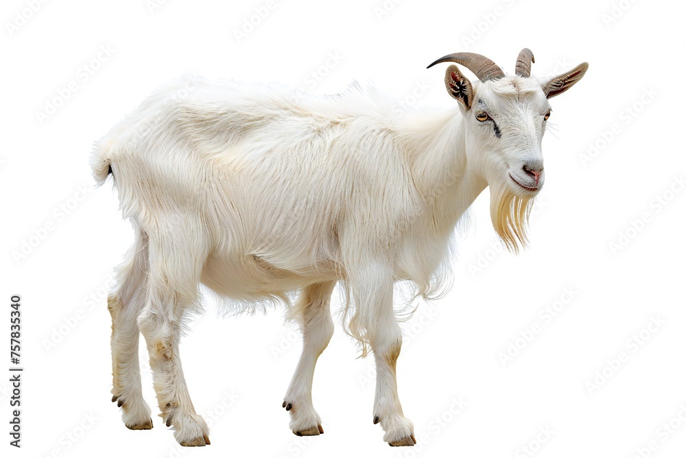 Goat isolated on white background Generative Ai Goat isolated on white background Generative Ai