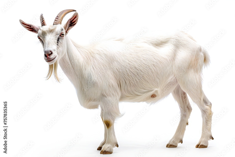 Goat isolated on white background Generative Ai Goat isolated on white background Generative Ai