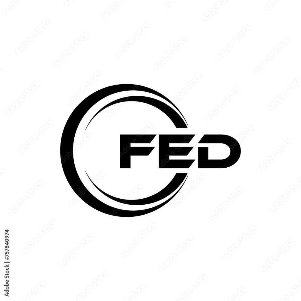 FED letter logo design in illustration. Vector logo, calligraphy designs for logo, Poster, Invitation, etc. FED letter logo design in illustration. Vector logo, calligraphy designs for logo, Poster, Invitation, etc.