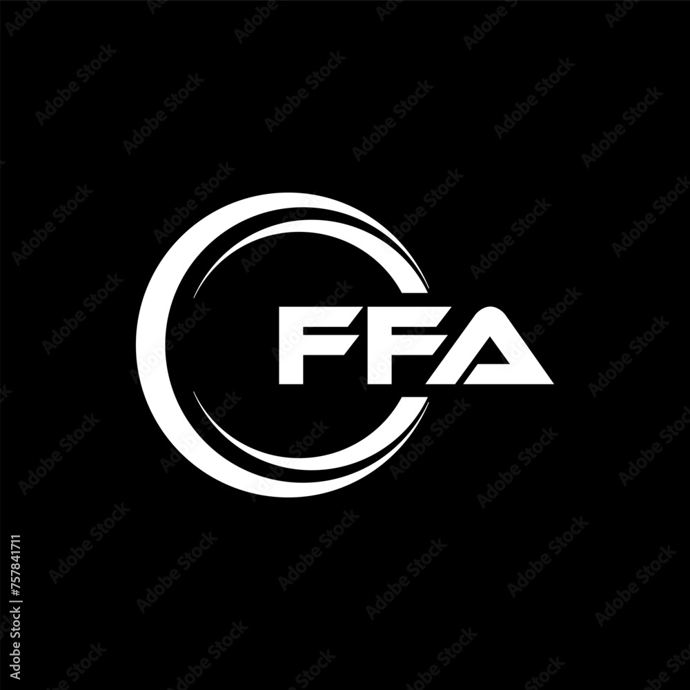 FFA letter logo design in illustration. Vector logo, calligraphy designs for logo, Poster, Invitation, etc. FFA letter logo design in illustration. Vector logo, calligraphy designs for logo, Poster, Invitation, etc.