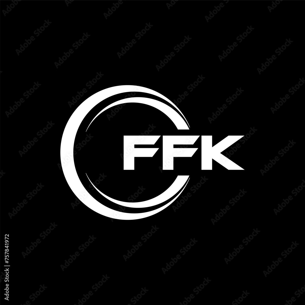 FFK letter logo design in illustration. Vector logo, calligraphy designs for logo, Poster, Invitation, etc. FFK letter logo design in illustration. Vector logo, calligraphy designs for logo, Poster, Invitation, etc.