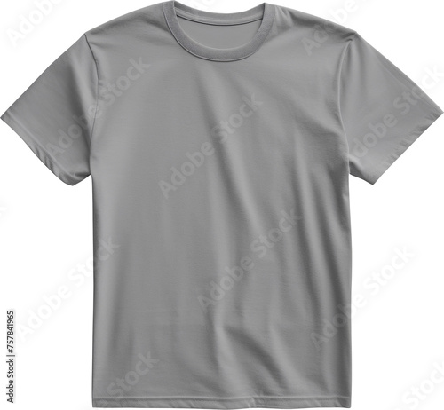 grey t-shirt isolated on white or transparent background,transparency 