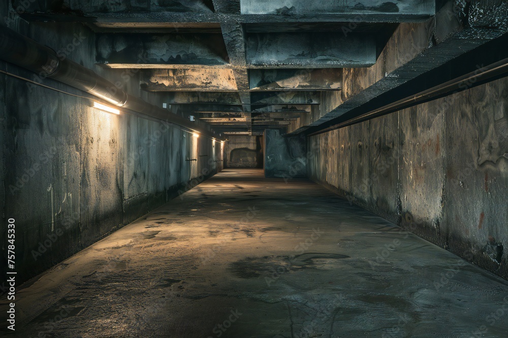 Inside empty old doomsday bunker Generative Ai Inside empty old doomsday bunker Generative Ai