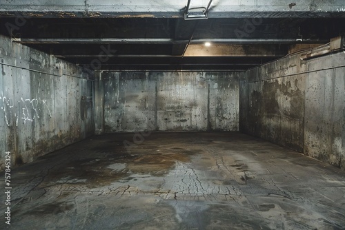 Inside empty old doomsday bunker Generative Ai 