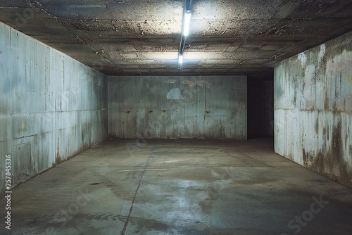 Inside empty old doomsday bunker Generative Ai 