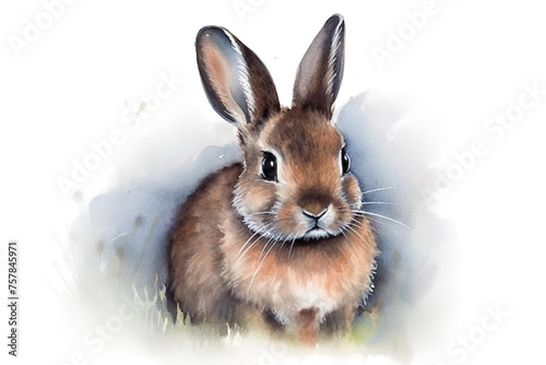 drawing rabbit watercolor