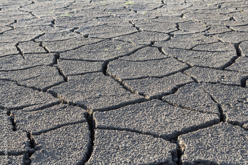 Wall texture soil dry crack pattern of drought lack of water of nature brown old broken background