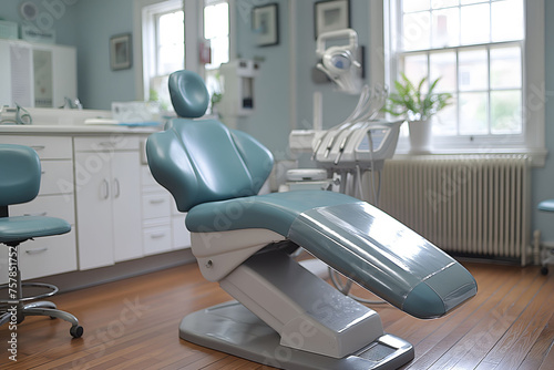 Dentists Office With Dental Chair photo