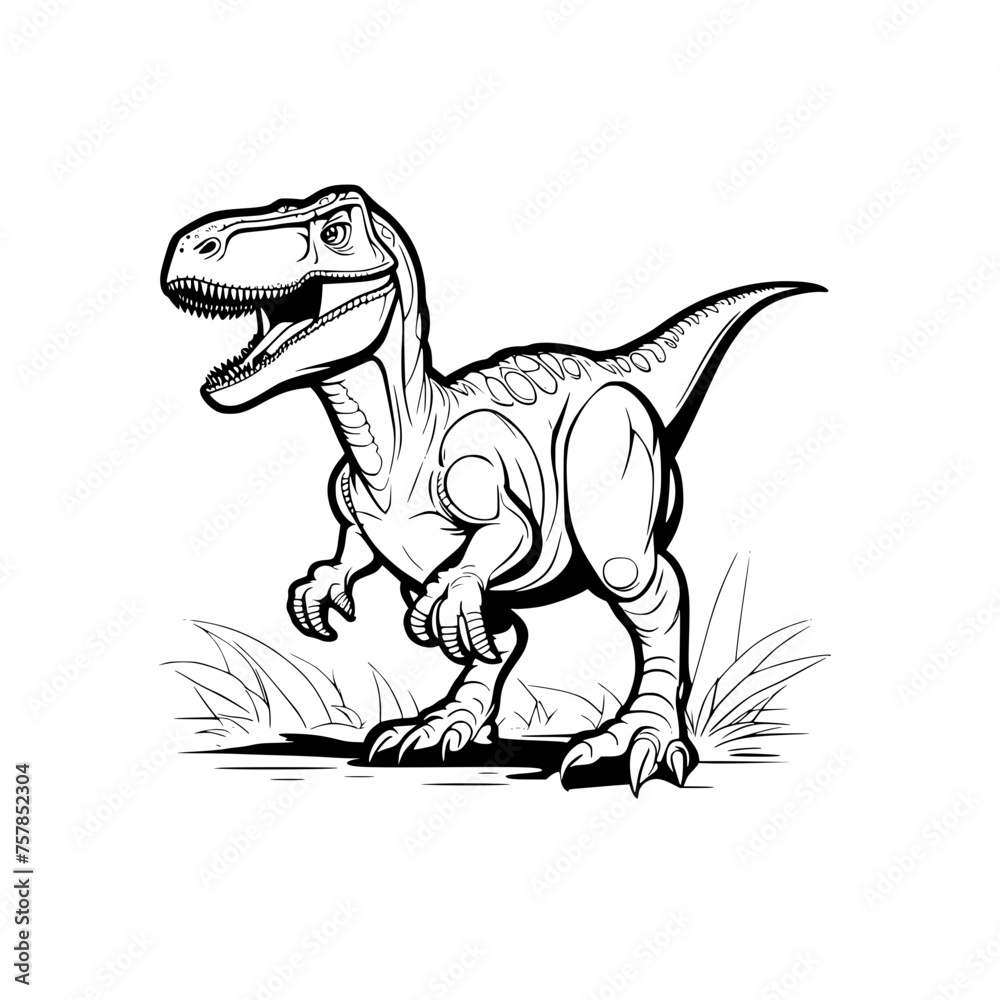 Tyrannosaurus Rex SVG Black and White on a Transparent Background Generative AI Tyrannosaurus Rex SVG Black and White on a Transparent Background Generative AI