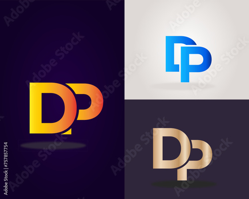 DP logo. DP creative initial latter logo.DP abstract.DP Monogram logo design.Creative and unique alphabet latter logo. 