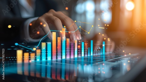 Person Climbing a Bar Graph, Business Stock Photography, Climbing, bar graph, business