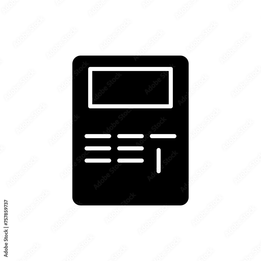 calculator glyph icon calculator glyph icon