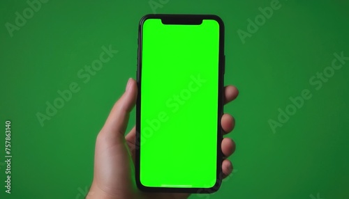 a mobile phone with a green screen, a phone with a green screen is on the table, a phone with a green screen is in your hand photo