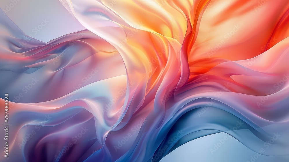 Obraz premium A close up of a colorful abstract painting, AI