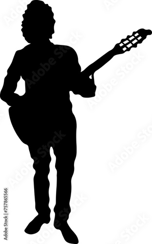 Jazz Musician Silhouette Collection For Design Element Templet