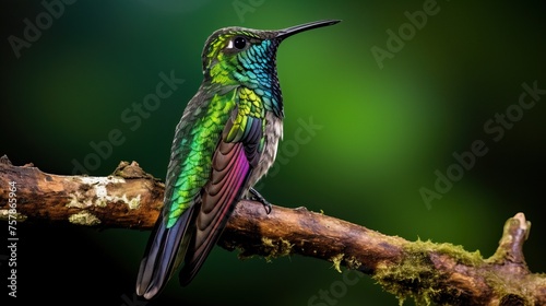 A Doctor Bird or Wimpelschwanz (Trochilus polytmus), Hummingbird, National Bird of Jamaica, Middle America


 photo