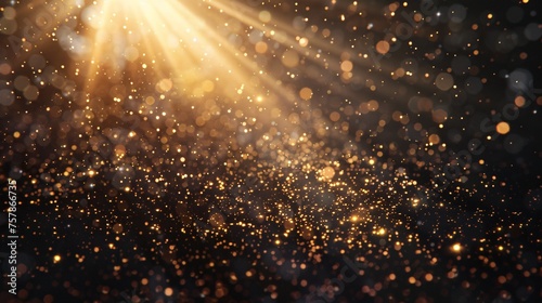 Golden Sunburst: A Sparkling Sensation for Your Monthly Photo Collection Generative AI