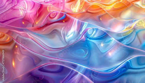 Colorful Swirls of Light: A Vibrant Tribute to the Monthly Art Movement Generative AI