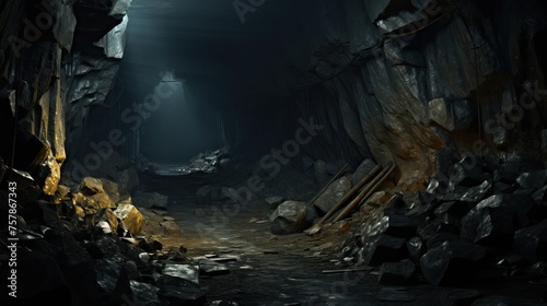 A rare earth mine, Dark and spooky. underground concept.


 #757867343