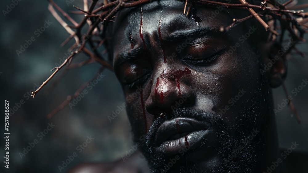 Black Jesus: A Dramatic Portrayal of the Passion of Christ Generative AI Black Jesus: A Dramatic Portrayal of the Passion of Christ Generative AI