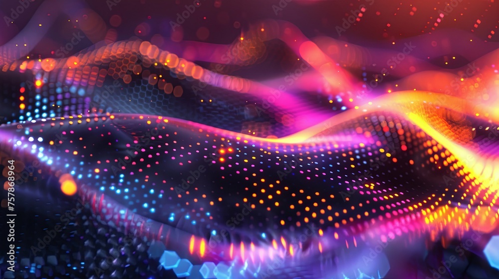 Abstract Techno Wave random color background Abstract Techno Wave random color background