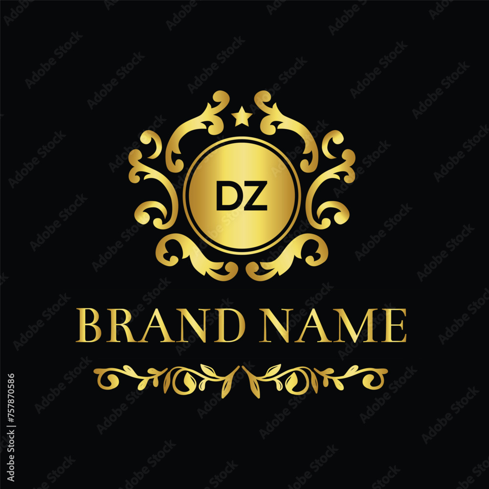 Alphabet letter DZ creative logo design Alphabet letter DZ creative logo design