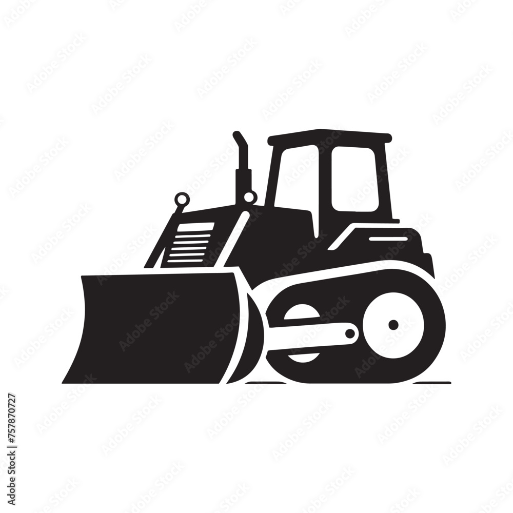 Vector Bulldozer Silhouette Illustration for Construction, Engineering, and Industrial Design Projects, Bulldozer vector, Bulldozer Illustration. Vector Bulldozer Silhouette Illustration for Construction, Engineering, and Industrial Design Projects, Bulldozer vector, Bulldozer Illustration.