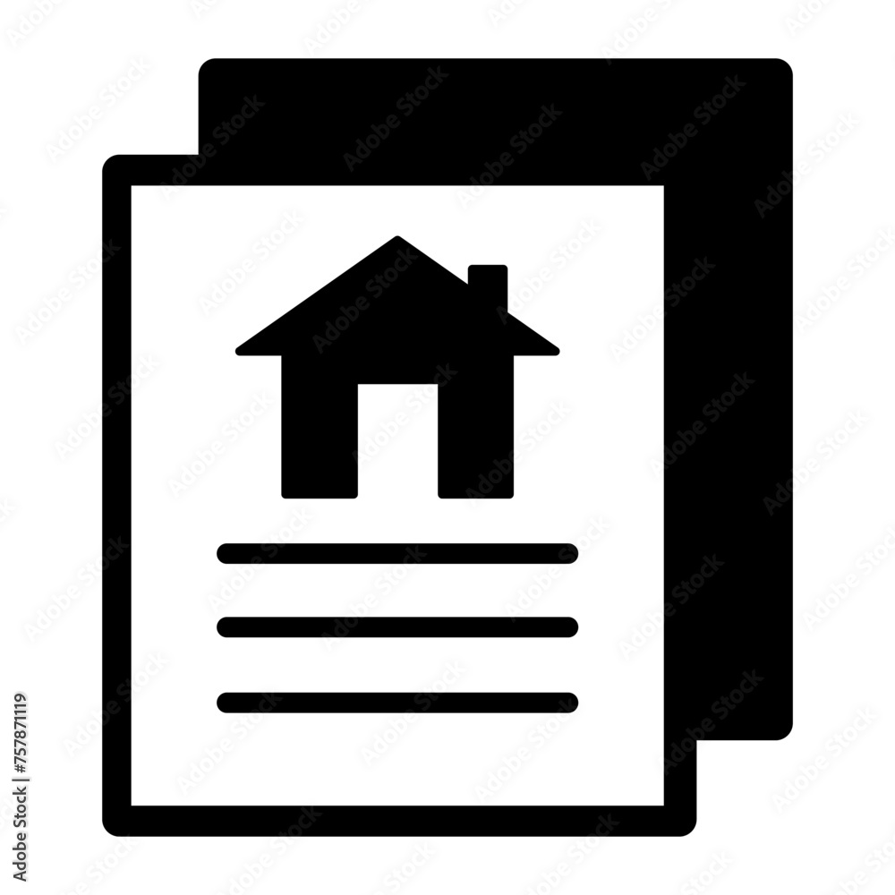 real estate contract icon real estate contract icon