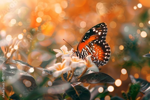 Flower Power: A Vibrant Butterfly in Full Bloom Generative AI © Mandeep