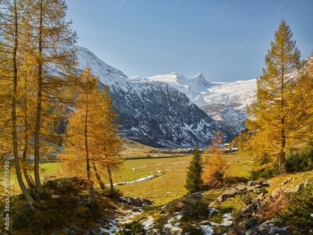 Großvenediger Gruppe, Innergschlöss, Osttirol, Tirol, Österreich