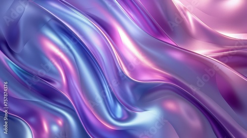 Purple and Blue Background With Wavy Lines