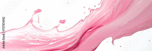 Splash of pink liquid in elegant motion.
