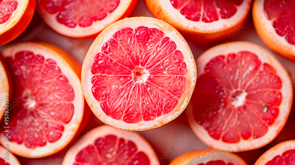Background of red Grapefruit Background of red Grapefruit