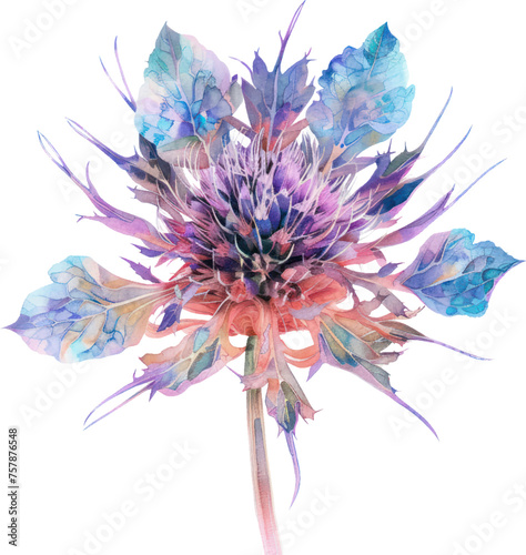 Jupiter's Beard flower watercolor object isolated png.
