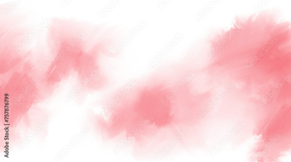 Water color, pink, white background, used as a background in the wedding and other tasks.