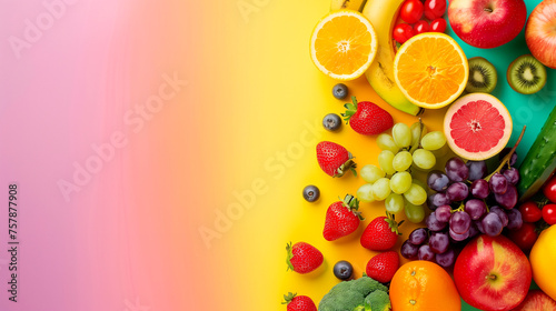 Fresh Fruits and Vegetables - Background