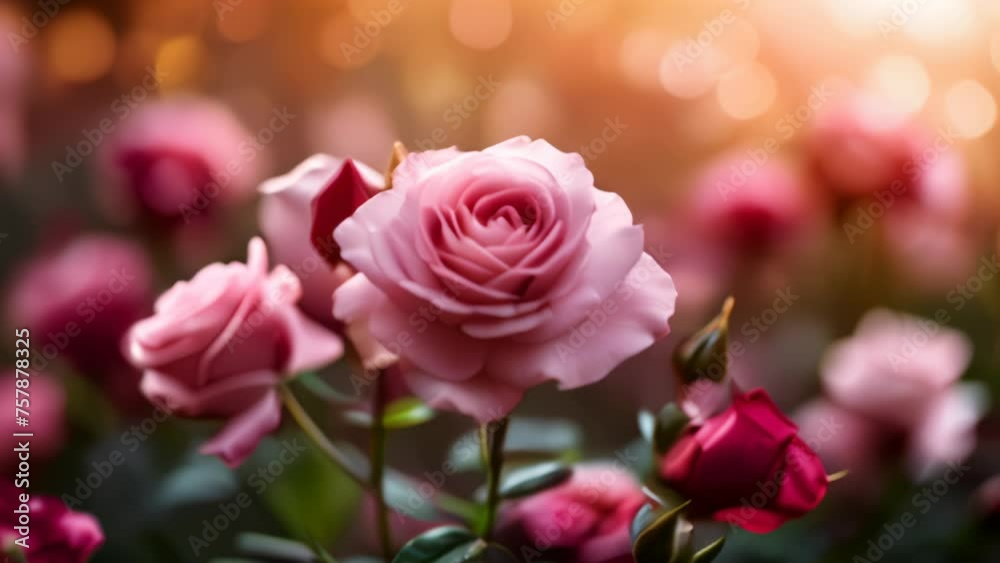 Elegance in Bloom - A Symphony of Pink Roses Elegance in Bloom - A Symphony of Pink Roses