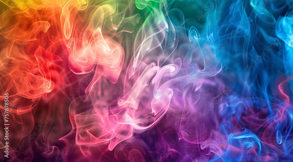Purple Haze A Rainbow of Smoke Generative AI